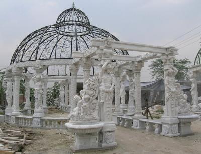 China Stone gazebo for garden for sale