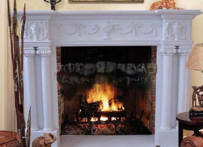 China marble mantel  fireplace for home for sale