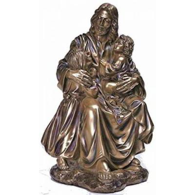 China Garden Metal sculpture Jesus & children bronze statues,customized bronze statues, China sculpture supplier for sale