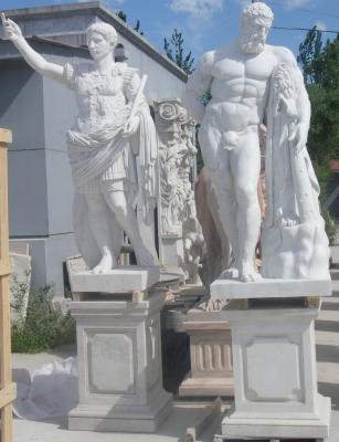 China Ancient Rome statues Museum marble sculptures Heracles replica stone statue,stone carving supplier for sale
