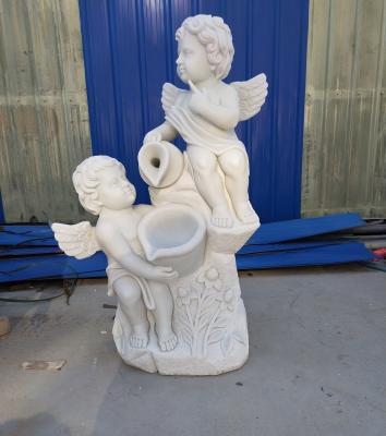 China Garden stone angel boy statue marble angel hand carved sculptures,stone carving supplier for sale