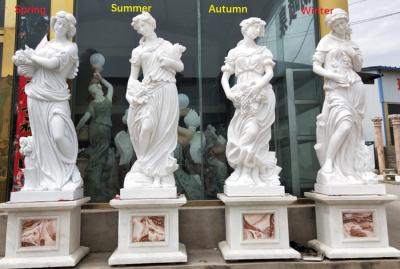 China Outdoor garden marble stone statues four season marble sculpture stone carvings,China stone carving Sculpture supplier for sale