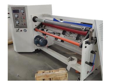 China Single Shaft Adhesive Paper Jumbo Roll Rewinding Machine for sale