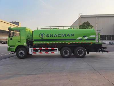 China Green 340Hp Water Tank Truck SHACMAN F3000 6x4 Water Transport Truck EruoII for sale