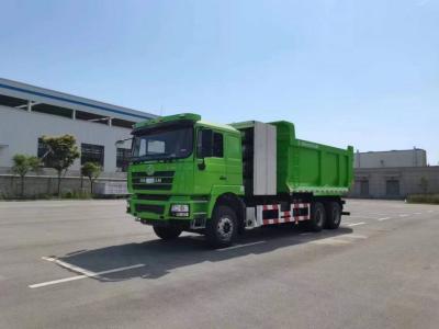 China 10 wheels SHACMAN F3000 CNG Dump Truck 6x4 Euro V WEICHAI-430HP Green for sale