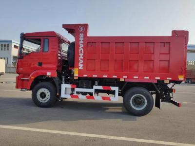China SHACMAN H3000 Light Dump Truck 4X2 340hp Euroll Red Tipper Truck for sale