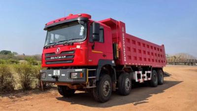 China SHACMAN F3000 Tipper Dump Truck 8x4 380 EuroII Red WEICHAI Diesel Engine for sale