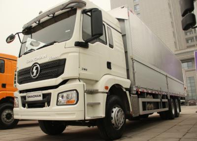中国 白い大型バン貨物トラック SHACMAN H3000 6x4 380hp 10ホイールトラック 販売のため