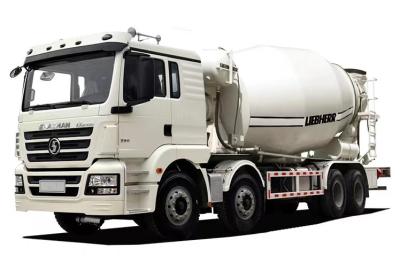 China 8x4 Concrete Conveyor Truck SHACMAN H3000 Concrete Transit Mixer 375HP White for sale