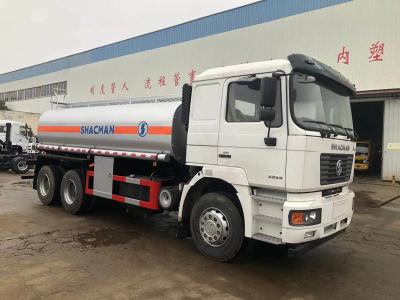 China F2000 Olie Tank Trucks SHACMAN 6x4 Benzine Tanker Truck 300hp Euro II Rood Te koop