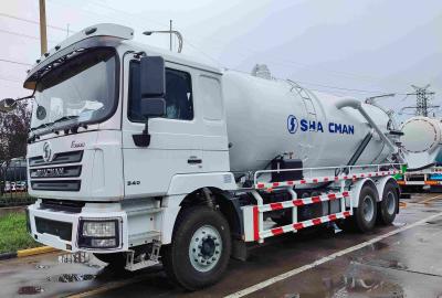 China SHACMAN F3000 camiones especiales camión de aspiración de aguas residuales de vacío 6x6 380HP Euro V blanco en venta