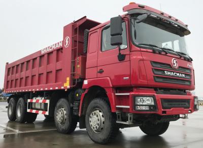China SHACMAN Heavy Duty Dump Truck F3000 6x4 375Hp EuroV Red Tipper 10 Tyres for sale