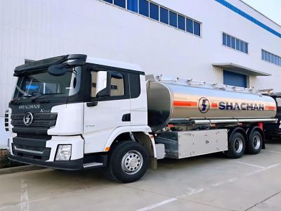 중국 SHACMAN X3000 오일 탱크 트럭 6x4 340hp 에루오II 하얀 오일 배달 트럭 판매용