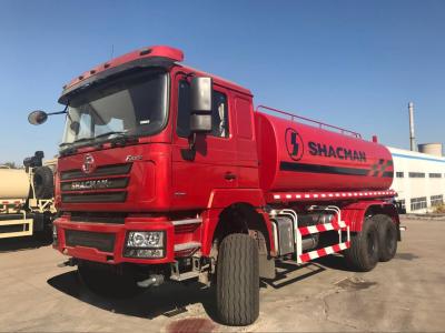 China 6x4 F3000 Fuel Oil Truck 340 pk Euro II Rood SHACMAN Oliecontainer Truck Te koop