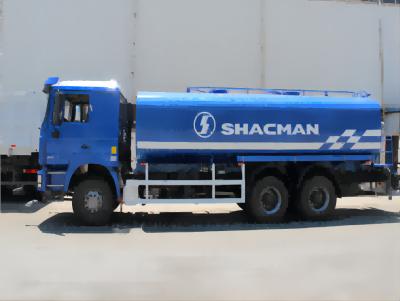 China 336hp Water Tank Truck SHACMAN F3000 Blue Water Capital Trucking 6x4 EuroV for sale