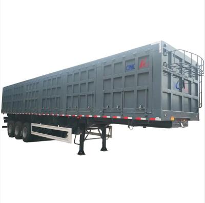 China CIMC Cargo Tipper Semi Trailer 80 Tons Hydraulic Double Side Dump Tipping for sale