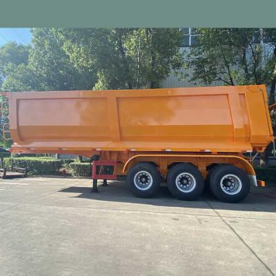 중국 SHACMAN CIMC 3 Axle Mining U Shaped Semi Trailer Tipper Dump Truck 판매용