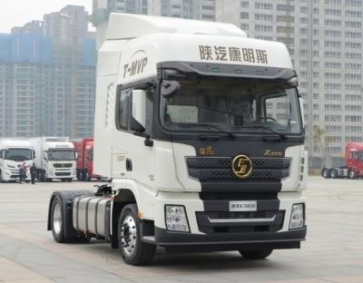 China Handmatige versnellingswisseling 10 wielen trekker Truck SHACMAN 430hp X3000 4x2 Double Sleeper Cab trekker hoofd Te koop