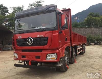 China SHACMAN Shacman F3000 Crane Cargo Truck 8x4 380hp Cargo Box TruckEuroII for sale