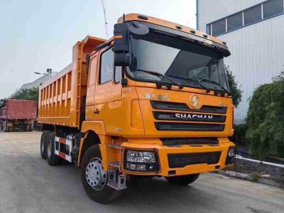 China Neon Red Heavy Dump Truck 20 Cubic Yards Capacity MAN Axle Collision Mitigation System for sale