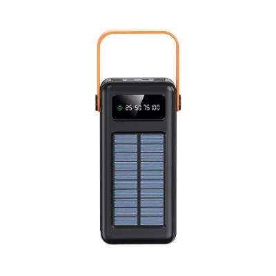 China 30000mAh 100000mAh 120000Mah Solar Charger Detachable Cable Solar Power Bank With Lanyard for sale
