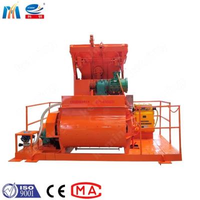 China Js Series Horizontal Concrete Mixer Planetary Two Mixing Blade for sale