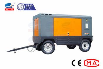 China Nominal Pressure 0.8-1.7 Mpa Shotcrete Diesel Air Compressor Customized Color en venta