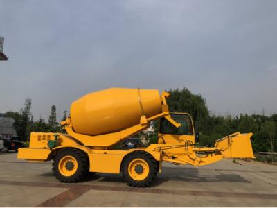 China 1/3.5/5/5.5m3/H Concrete Drum Mixer With 270° Rotation And 720L Water Tank Capacity Te koop