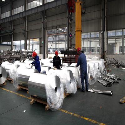 China ISO9001 Plain 100mm Heavy Duty Aluminum Foil Roll for sale