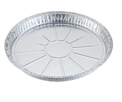 China Pizza Pan ISO9001 Plain 0.01mm Aluminium Food Tray for sale
