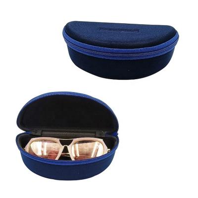 China Customer Logo Sports Glasses Case Hard Zipper Glasses Case Unisex for sale