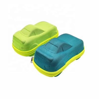 China Colorful Knitted Fabric EVA Glasses Case  Childrens Sunglasses Case Scratchproof for sale