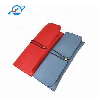 China Exquisite Soft Leather Eyeglasses Cases Personalised Sunglasses Case 180mm Length for sale