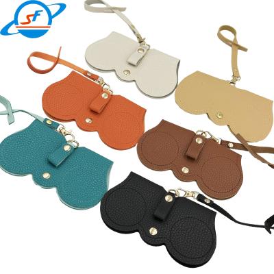 China High Durability Leather Folding Sunglasses Case Customized Packings for sale