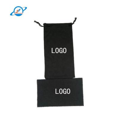 China Custom eye glasses cases and bags sunglasses pouches microfiber glasses bag drawstring bags for sale