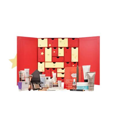 China 12 24 25 Disposable Custom Drawers Packaging Handmade Advent Calendar Cosmetic Empty Gift Boxes for sale