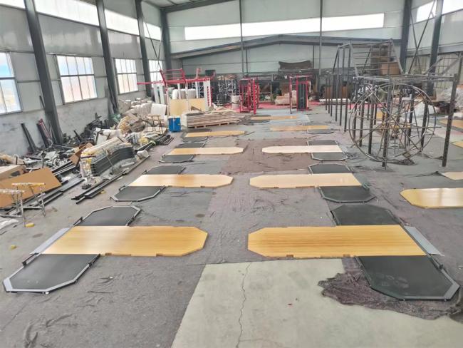 Gym Fitness Equipment Squat Rack Matching Wooden Floor Lifting Oly Platform