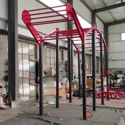 China Strength Fitness Equipment Home Power Rack Overhang Cross Fit Rig For Commercial for sale