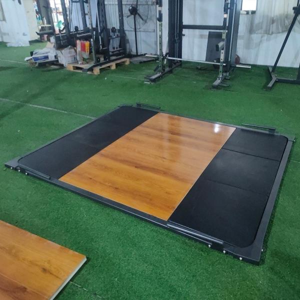 Quality Integrated Gym Trainer Cushioned Floor Mat For Weightlifting Fitness Equipment for sale
