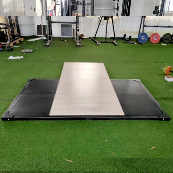 Quality Commercial Fitness Equipment Squat Rack Matching Power Lifting Platform Folded for sale