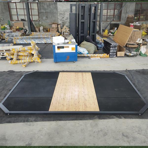Quality Gym Fitness Lifting Platform Squat Rack Folded And Unfolded With Wooden Floor for sale