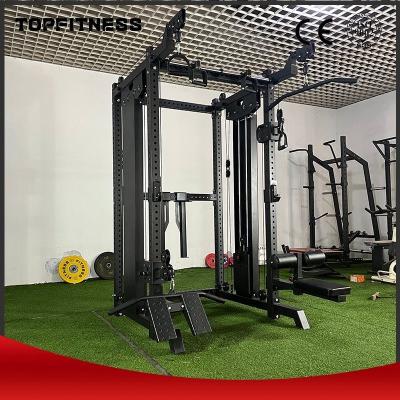 China Body Building Function Custom Made Gym Power Cage with Multifunctional Smith Machine for sale