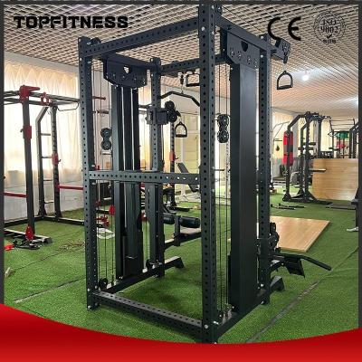 China Multifunctional Station Unisex Gym Fitness Cable Machine with 75*75*3mm Column Size for sale