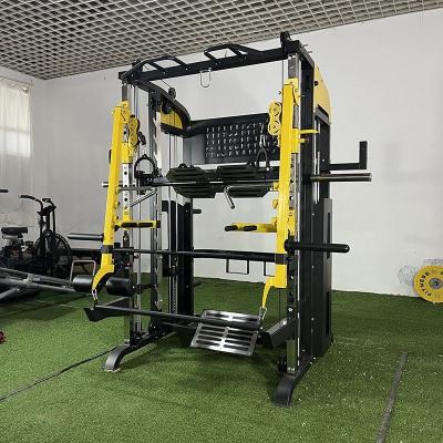 China Fitness Equipment ISO9001 Certified Multifunctional Home Smith Machine with Weight Stack for sale