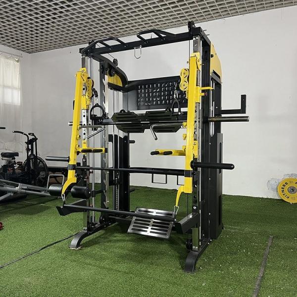 Quality Fitness Equipment ISO9001 Certified Multifunctional Home Smith Machine with Weight Stack for sale
