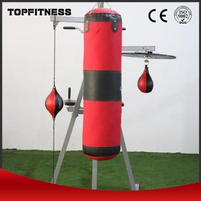 China Função de construção corporal Fitness ajustável Fitness em pé Kick Punching Bag Boxing Rack à venda