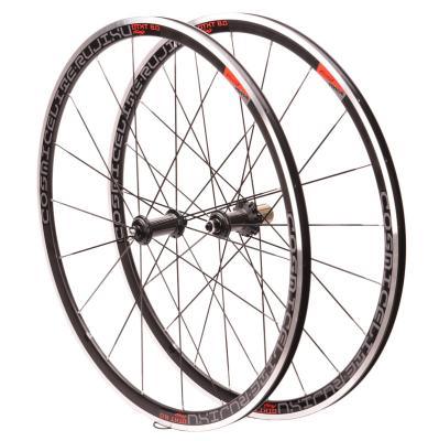 China Road Bikes Factory direct sale 700C carbon fiber tube hub road bike wheel with V/c brake 30mm road wheelset for sale