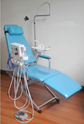 China Folding dental chair portable light chair blue bed for sale