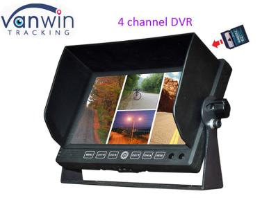 China Car 7 inches 4CH TFT LCD Monitor DVR recording Quad Image With support 32G for sale