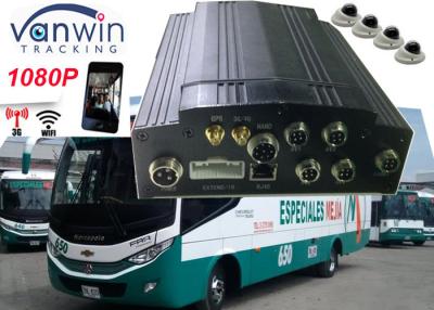 China 4CH 1080P HD Mobile DVR GPS 4G WIFI MDVR for school bus cctv system with mini 4 cammeras for sale